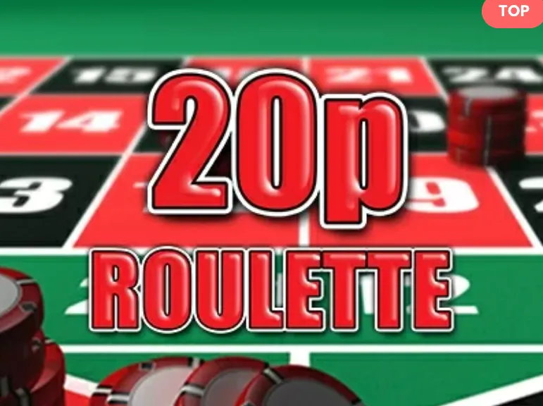 20p Roulette tavolo verde